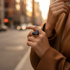 Tortoise Heart Ring – Ατσάλινο Δαχτυλίδι Καρδιά σε Καφέ Ταρταρούγα | So Cute by Dimi