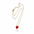 Mini Heart Glow – Κολιέ με Μικρή Καρδιά Miyuki | Ατσάλι - So Cute by Dimi