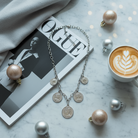 Κολιέ Royal Coins – Ατσάλινο με Νομίσματα - So Cute by Dimi