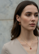 Crystal Dot Earrings – επίχρυσα σκουλαρίκια με κρύσταλλο 3 εκ. – So Cute by Dimi