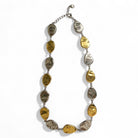 Eira Necklace – Ατσάλινο Κολιέ με Ανάγλυφες Χάντρες σε Χρυσό, Ασημί & Δίχρωμο | So Cute by Dimi