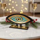 Γούρι plexiglass μάτι με στρας και χρυσό καθρέφτη – So Cute by Dimi