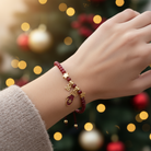 Χειροποίητο Βραχιόλι-Γούρι με Κρύσταλλα, Αστέρια & Γαντάκι - So Cute by Dimi