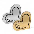 💖 Χειροποίητο Γούρι Καρδιά “Love” – Plexiglass Καθρέφτης - So Cute by Dimi
