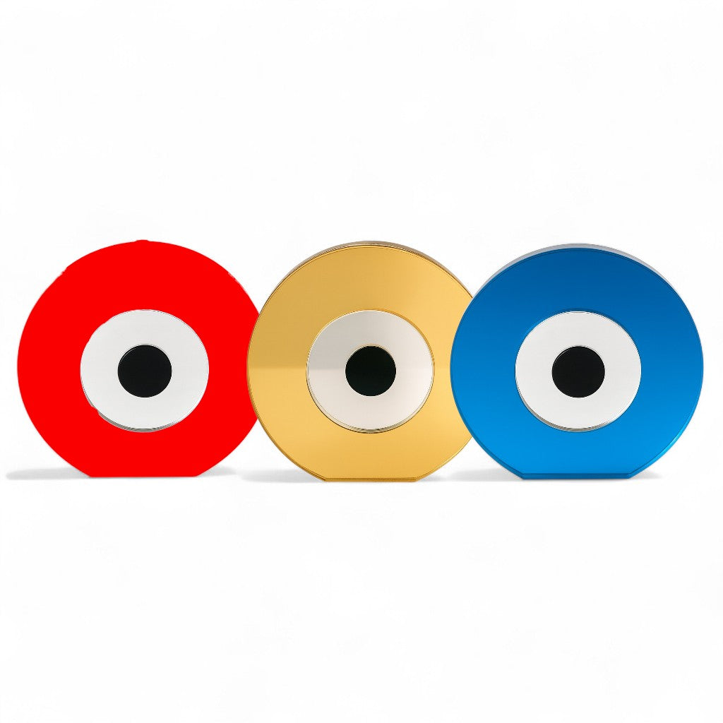 👁️ Χειροποίητο Επιτραπέζιο Μάτι Plexiglass Καθρέφτης – Minimal Γούρι - So Cute by Dimi