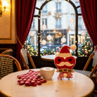 Επιτραπέζιο γούρι Christmas Pop Ho Ho Ho από plexiglass σε σχήμα καρδιάς με σκούφο Άι Βασίλη – So Cute by Dimi