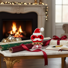 Επιτραπέζιο γούρι Christmas Pop Ho Ho Ho από plexiglass σε σχήμα καρδιάς με σκούφο Άι Βασίλη – So Cute by Dimi