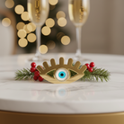 Γούρι επιτραπέζιο μάτι plexiglass καθρέφτης με βλέφαρα και στρας – So Cute by Dimi