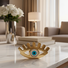 Γούρι επιτραπέζιο μάτι plexiglass καθρέφτης με βλέφαρα και στρας – So Cute by Dimi