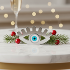 Γούρι επιτραπέζιο μάτι plexiglass καθρέφτης με βλέφαρα και στρας – So Cute by Dimi