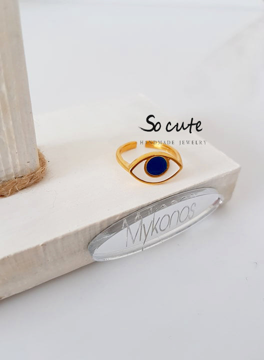 Δαχτυλίδι με μάτι SO CUTE - socutebydimi