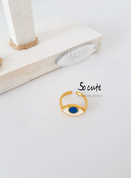Δαχτυλίδι με μάτι SO CUTE - socutebydimi