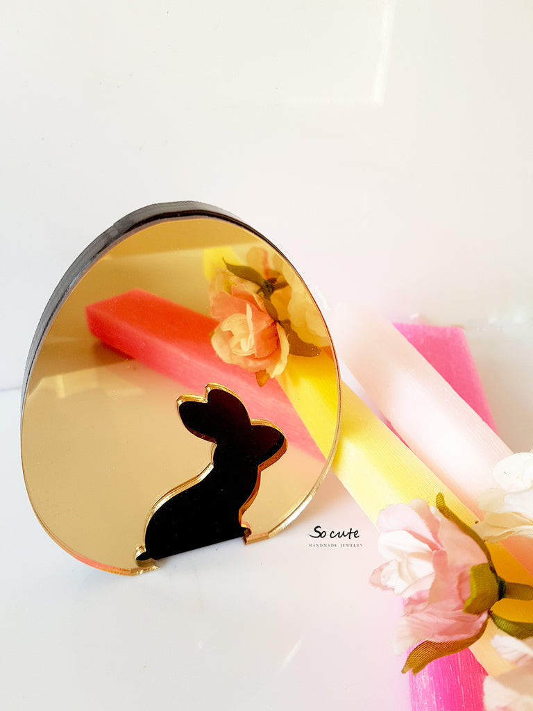 Επιτραπέζιο γούρι πασχαλινό αυγό κουνελάκι - So Cute by Dimi