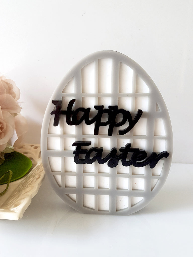 Επιτραπέζιο γούρι με πλέγμα Happy Easter - So Cute by Dimi