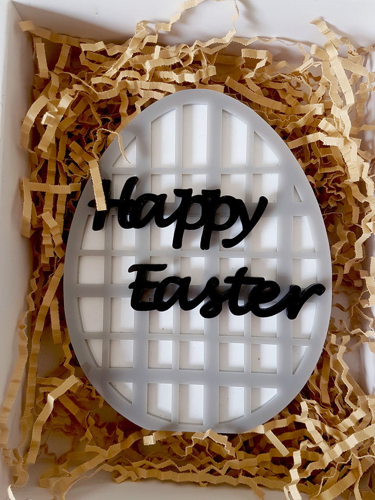 Επιτραπέζιο γούρι με πλέγμα Happy Easter - So Cute by Dimi