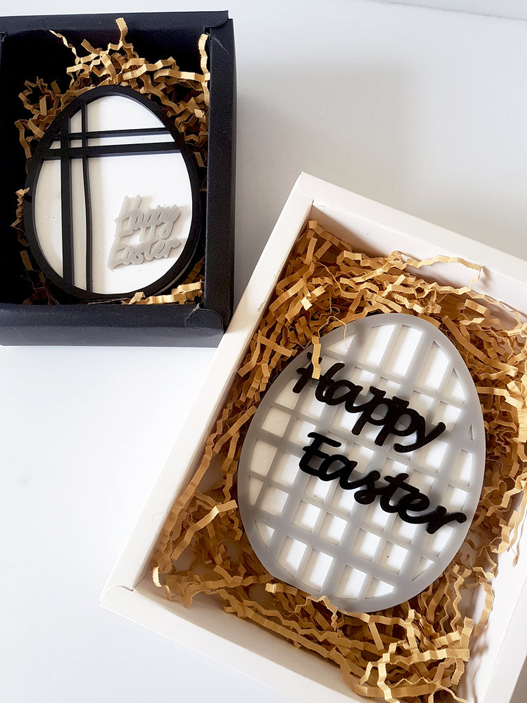 Επιτραπέζιο γούρι με πλέγμα Happy Easter - So Cute by Dimi