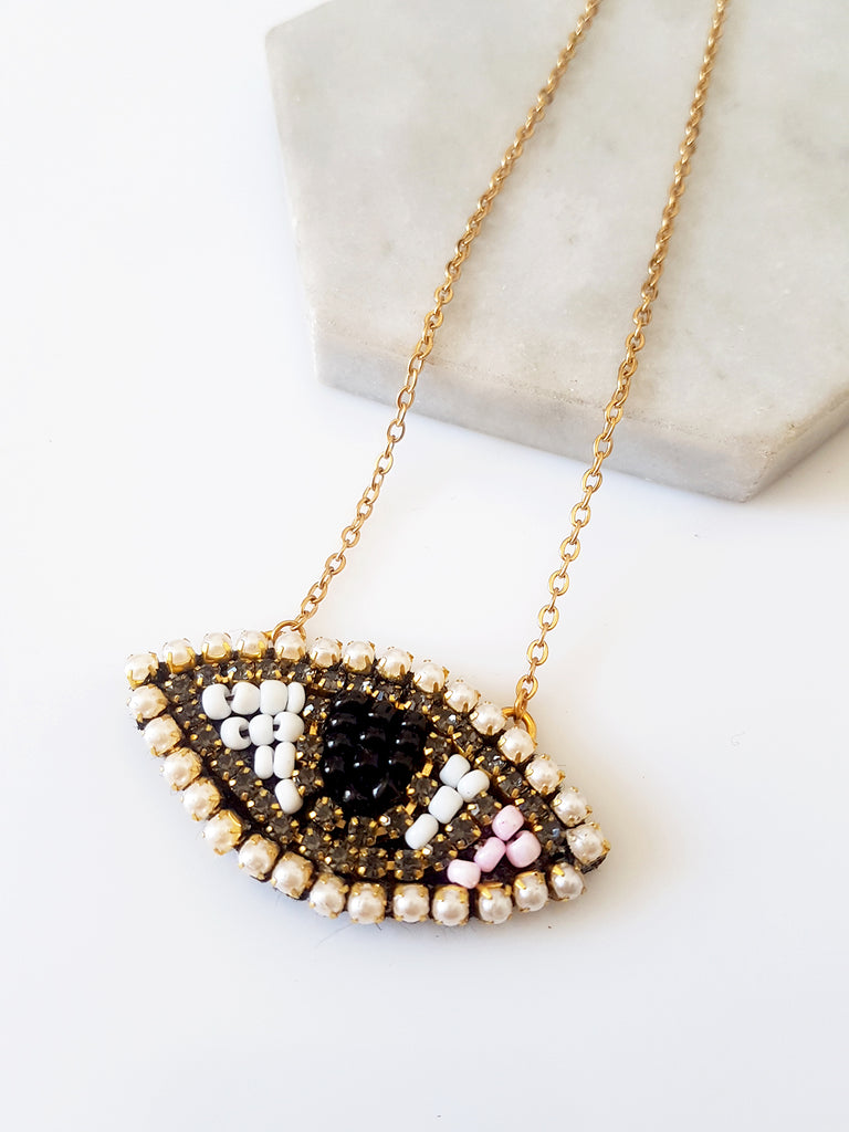 Κολιέ Pearly Eye - So Cute by Dimi