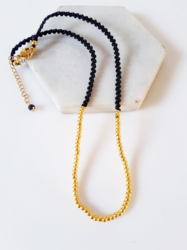 Gold-black coin&eye necklaces Σετ 3 κολιέ - So Cute by Dimi