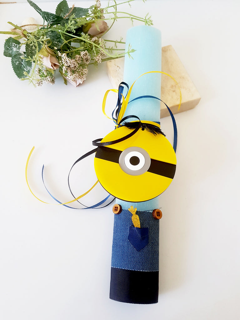 Λαμπάδα με μαγνητάκι Minion - So Cute by Dimi