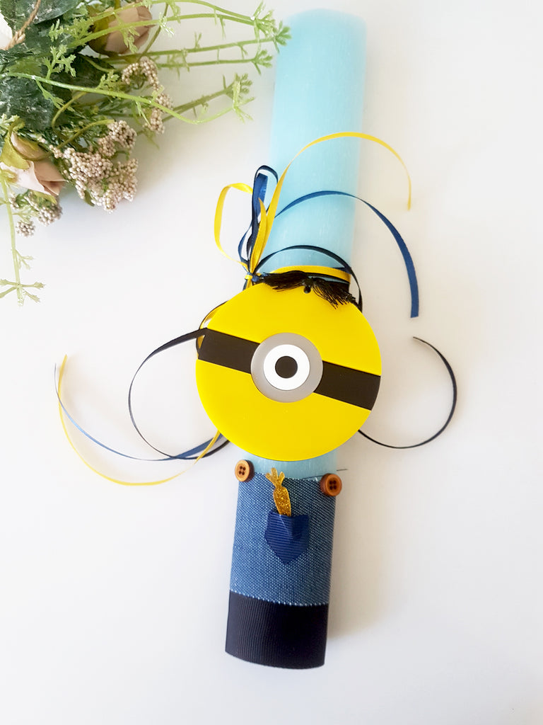 Λαμπάδα με μαγνητάκι Minion - So Cute by Dimi