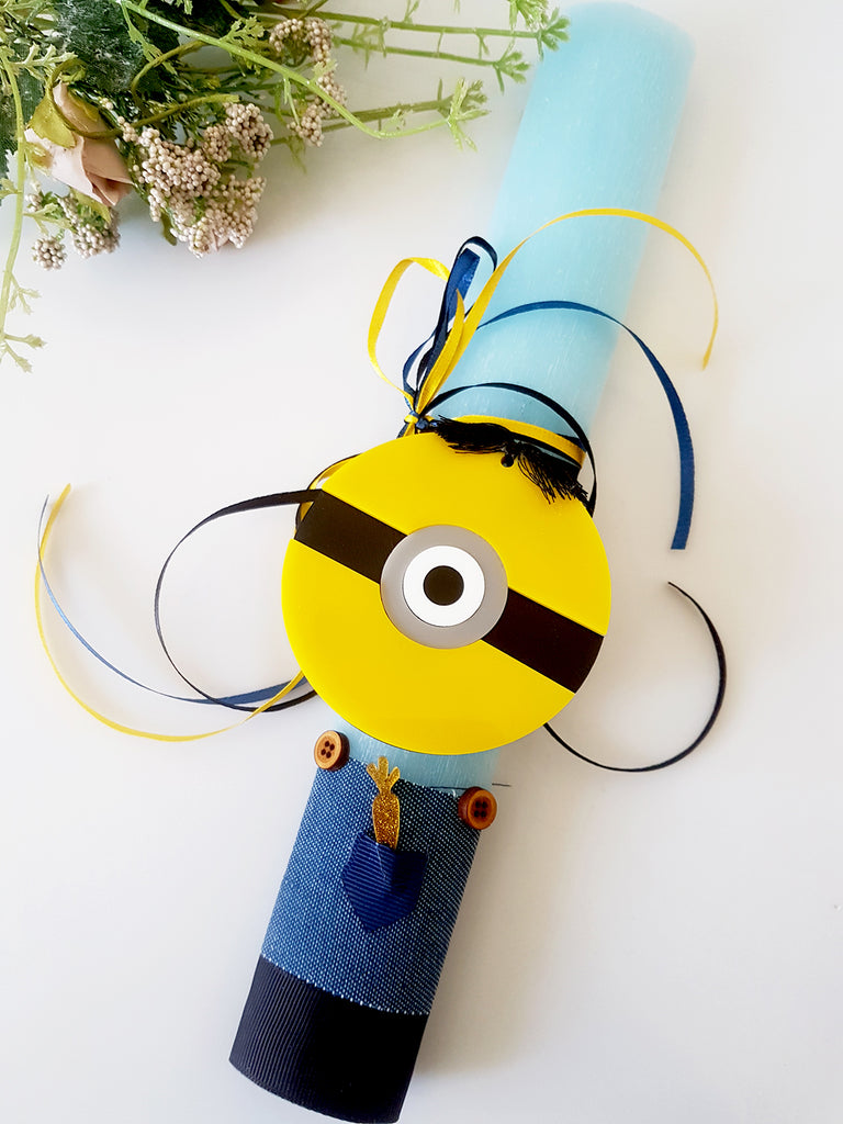 Λαμπάδα με μαγνητάκι Minion - So Cute by Dimi