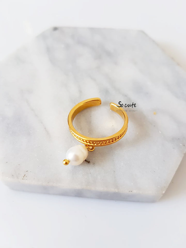 Natural pearl ring - So Cute by Dimi