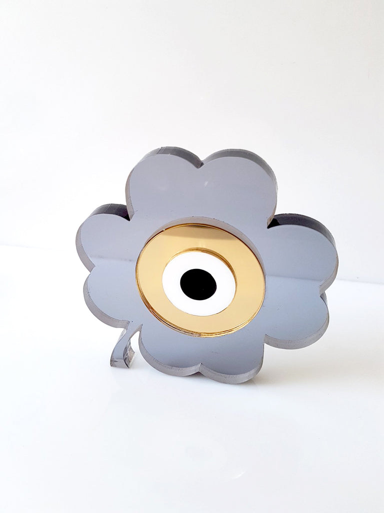 Γούρι επιτραπέζιο τριφύλλι με μάτι - So Cute by Dimi